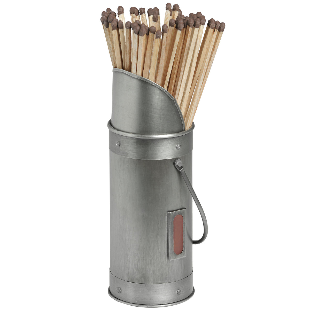 Antique Pewter Match Holder With 60 Matches by Hill Interiors - image 2