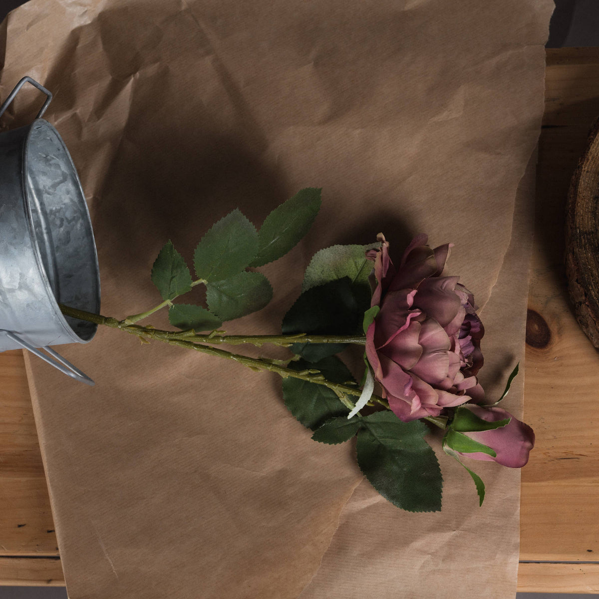 Dusty Pink Spray Rose Peony by Hill Interiors - image 2