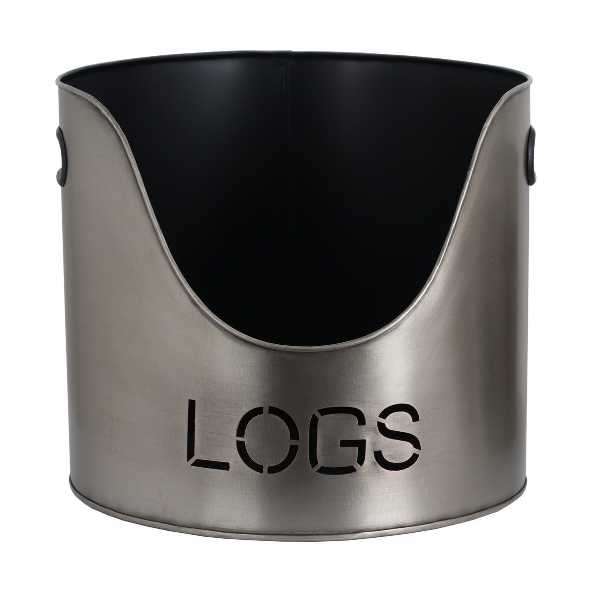 Pewter Finish Logs And Kindling Buckets & Matchstick Holder by Hill Interiors - image 3