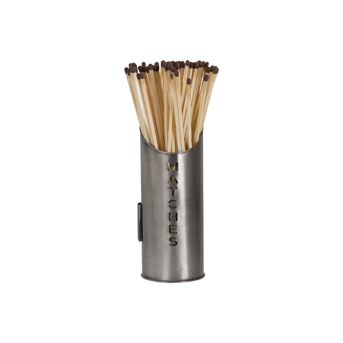 Pewter Finish Logs And Kindling Buckets & Matchstick Holder by Hill Interiors - image 5