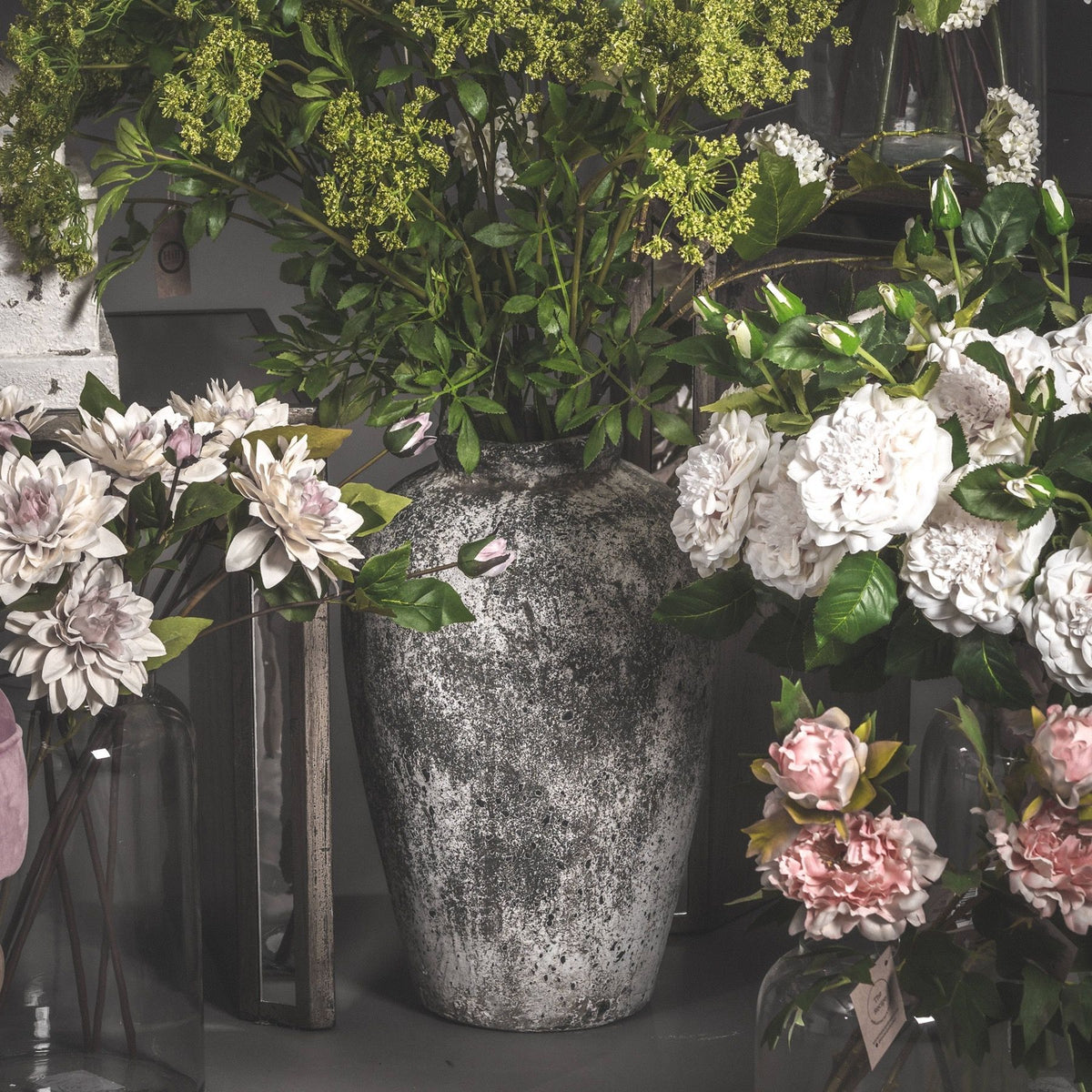 Aged Stone Tall Ceramic Vase by Hill Interiors - image 3