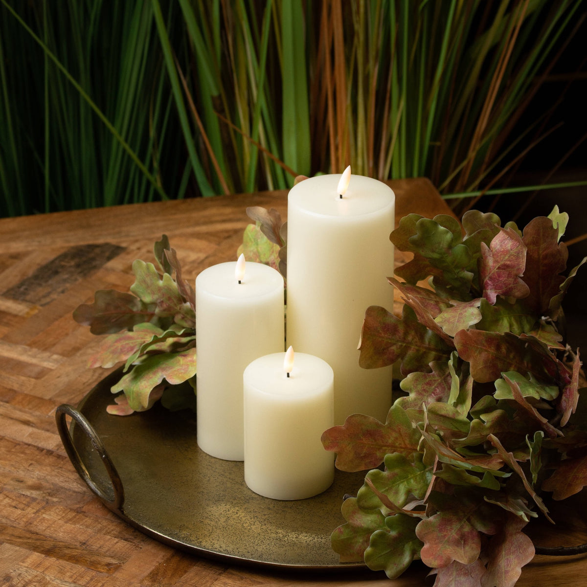 Luxe Collection Natural Glow 3 x 4 LED Cream Wax Candle by Hill Interiors - image 4