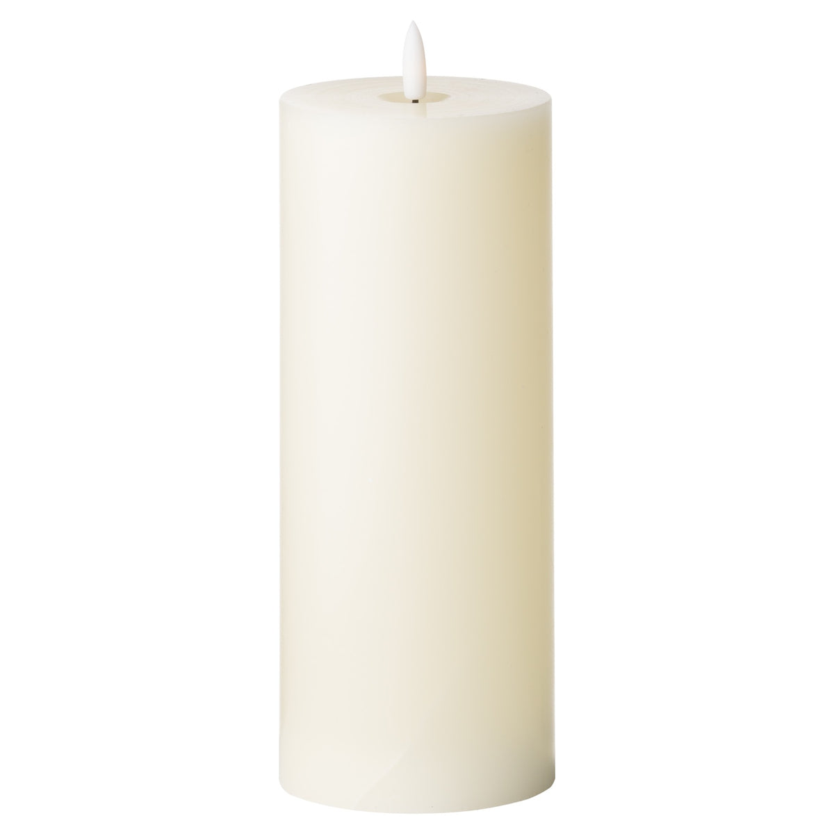 Luxe Collection Natural Glow 3.5 x 9 LED Cream Wax Candle by Hill Interiors