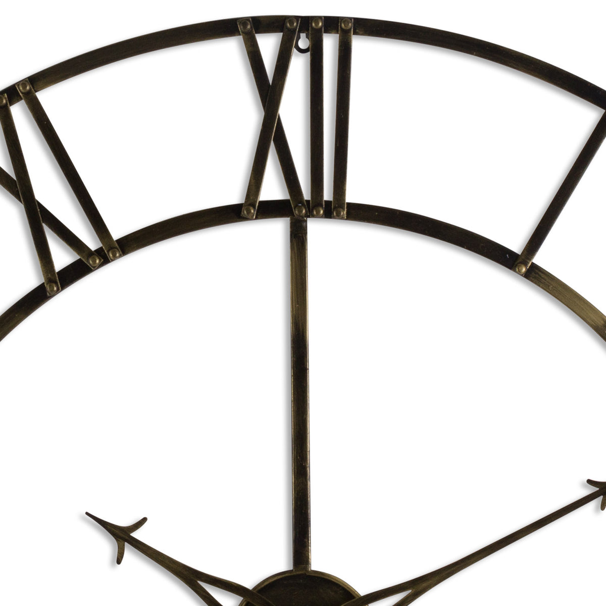Large Antique Brass Large Skeleton Clock by Hill Interiors - image 2