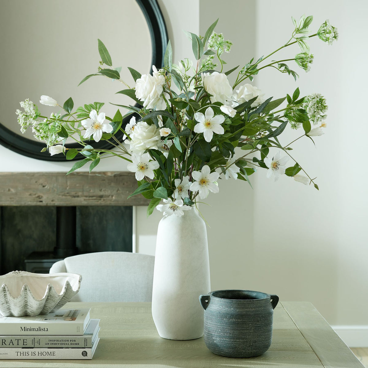 Large White Garden Rose by Hill Interiors - image 4