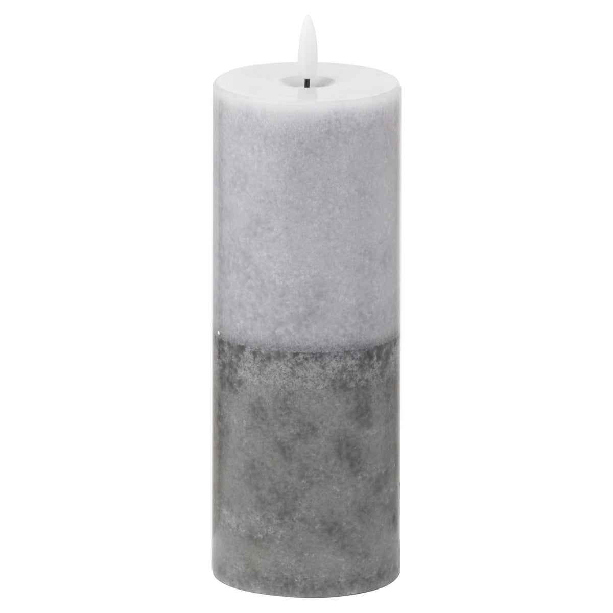 Luxe Collection Natural Glow 3x8 Stone LED Wax Candle by Hill Interiors
