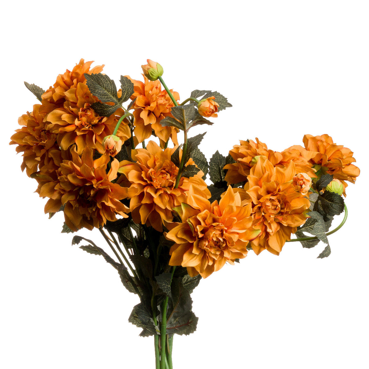 Orange Dahlia Spray by Hill Interiors