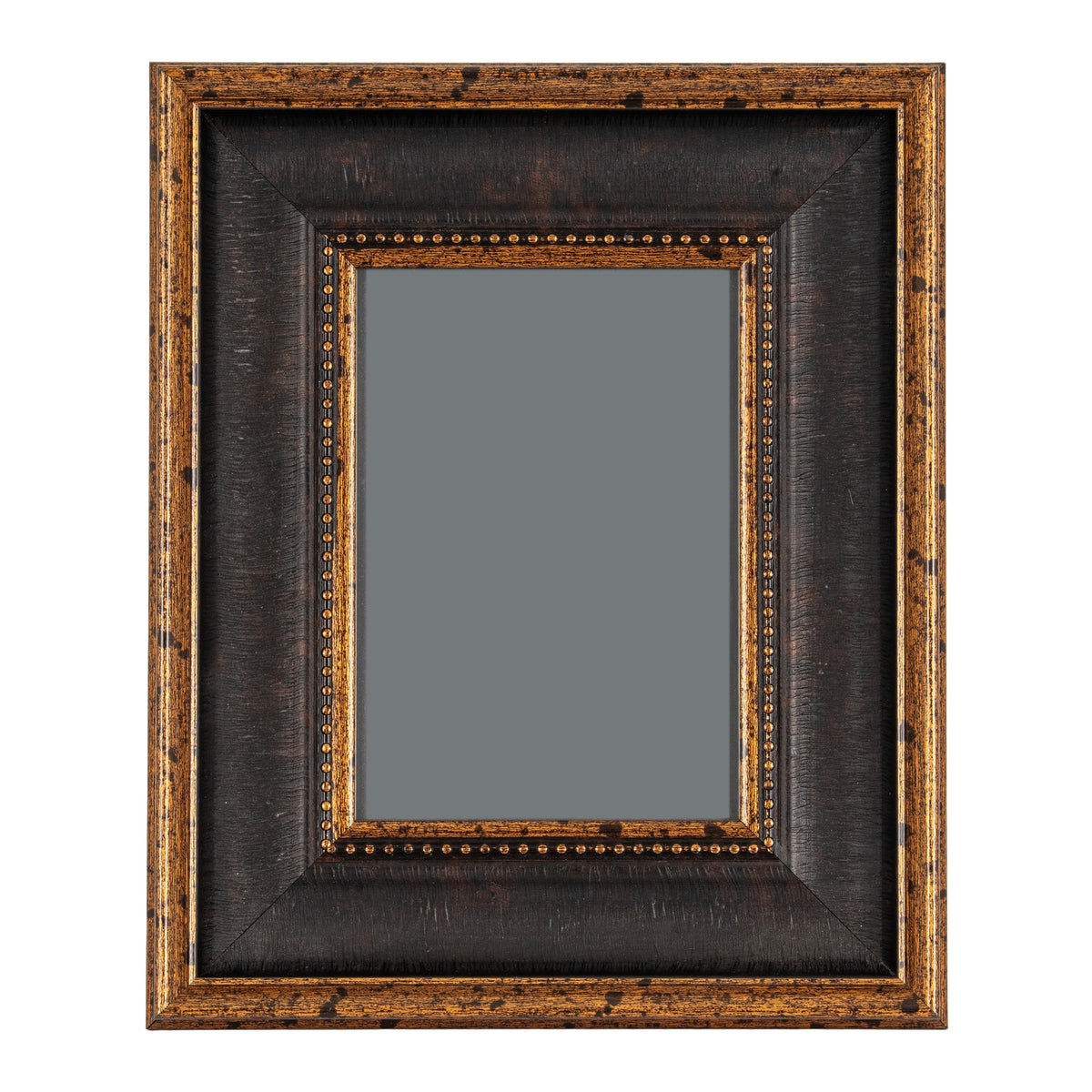 Black And Antique Gold Beaded 5X7 Photo Frame by Hill Interiors - image 2