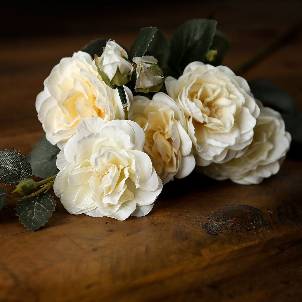 Soft White Cottage Rose Stem by Hill Interiors - image 3