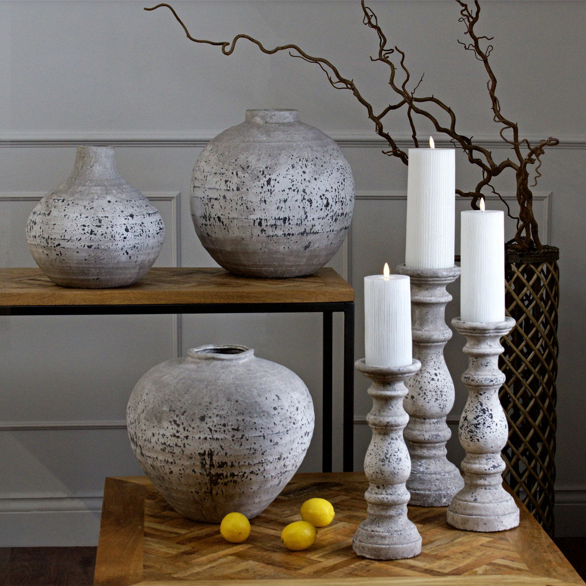 Tiber Large Stone Ceramic Vase by Hill Interiors - image 4