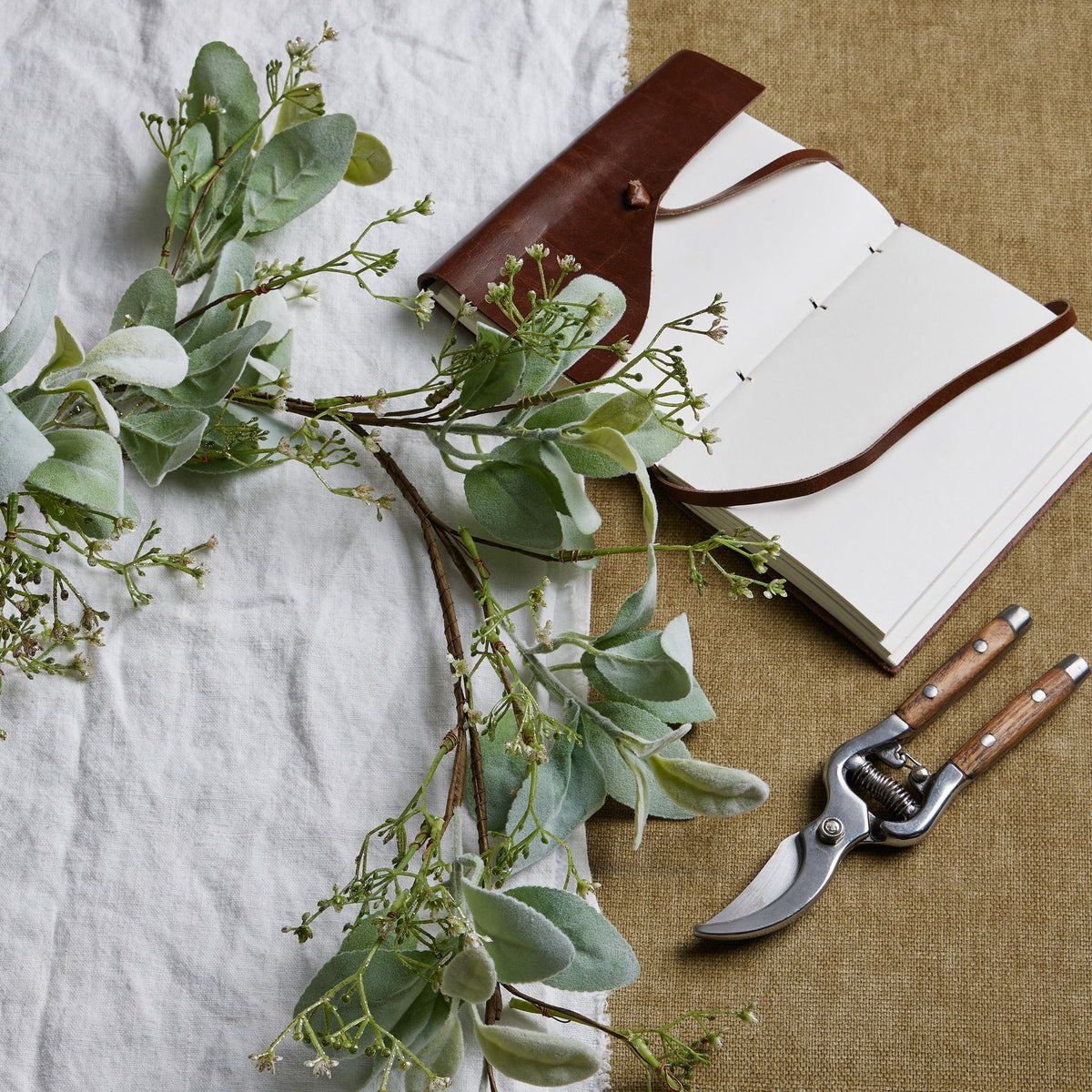 Winter Garland With Lambs Ear And Wax Flower by Hill Interiors - image 5