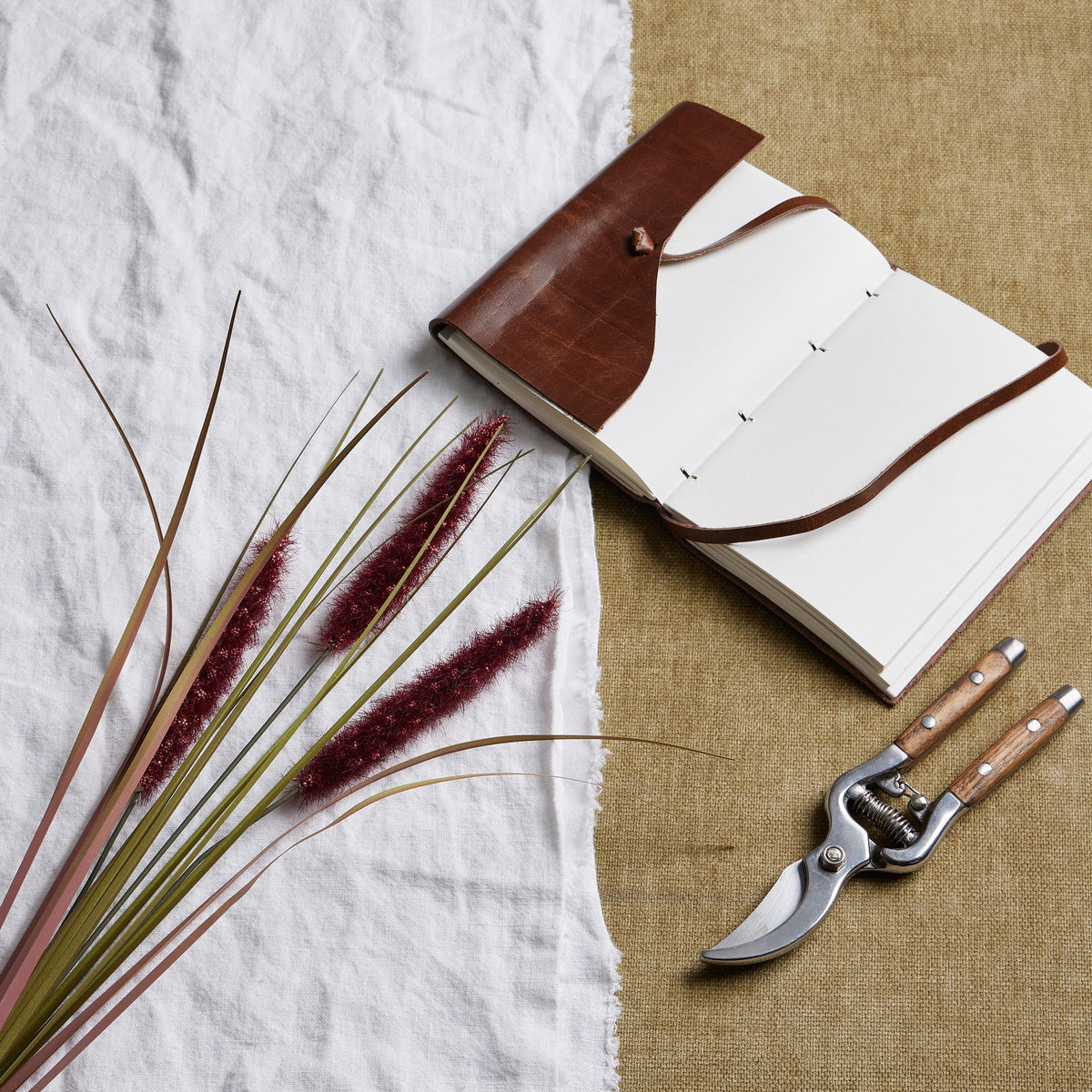 Ruby Triple Grass Stem by Hill Interiors