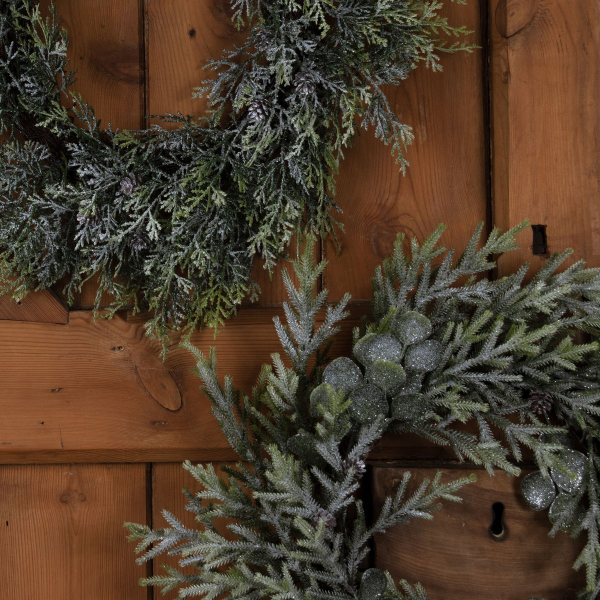 Frosted Pine Wreath With Pinecones by Hill Interiors - image 4