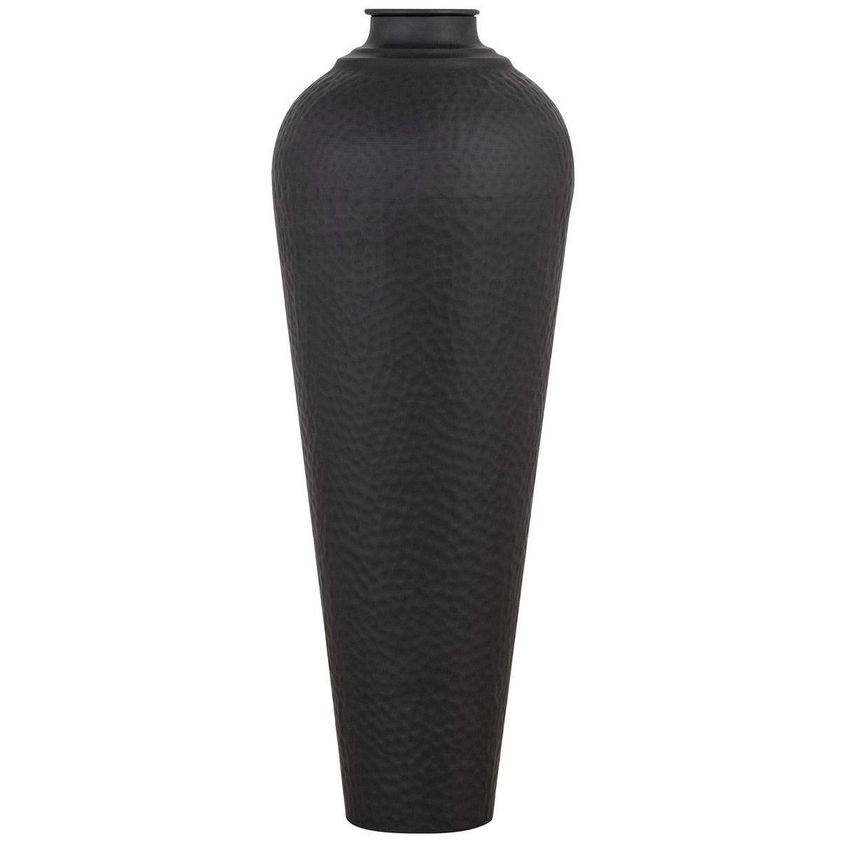Matt Black Medium Hammered Vase With Lid by Hill Interiors - image 4