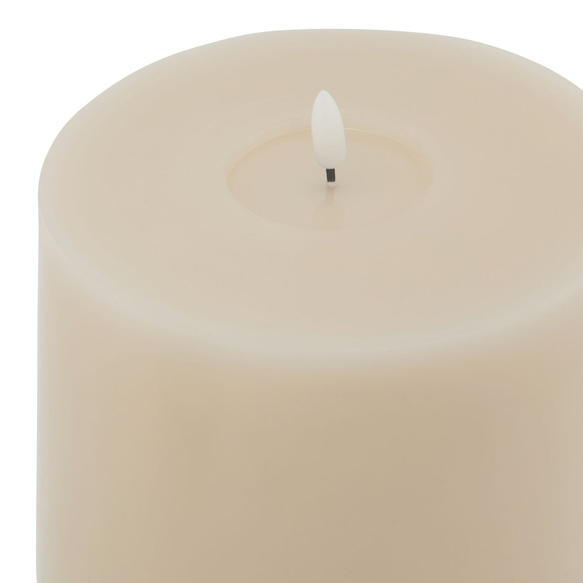 Luxe Collection Melt Effect 6x8 Taupe LED Wax Candle by SEDERVA - image 2