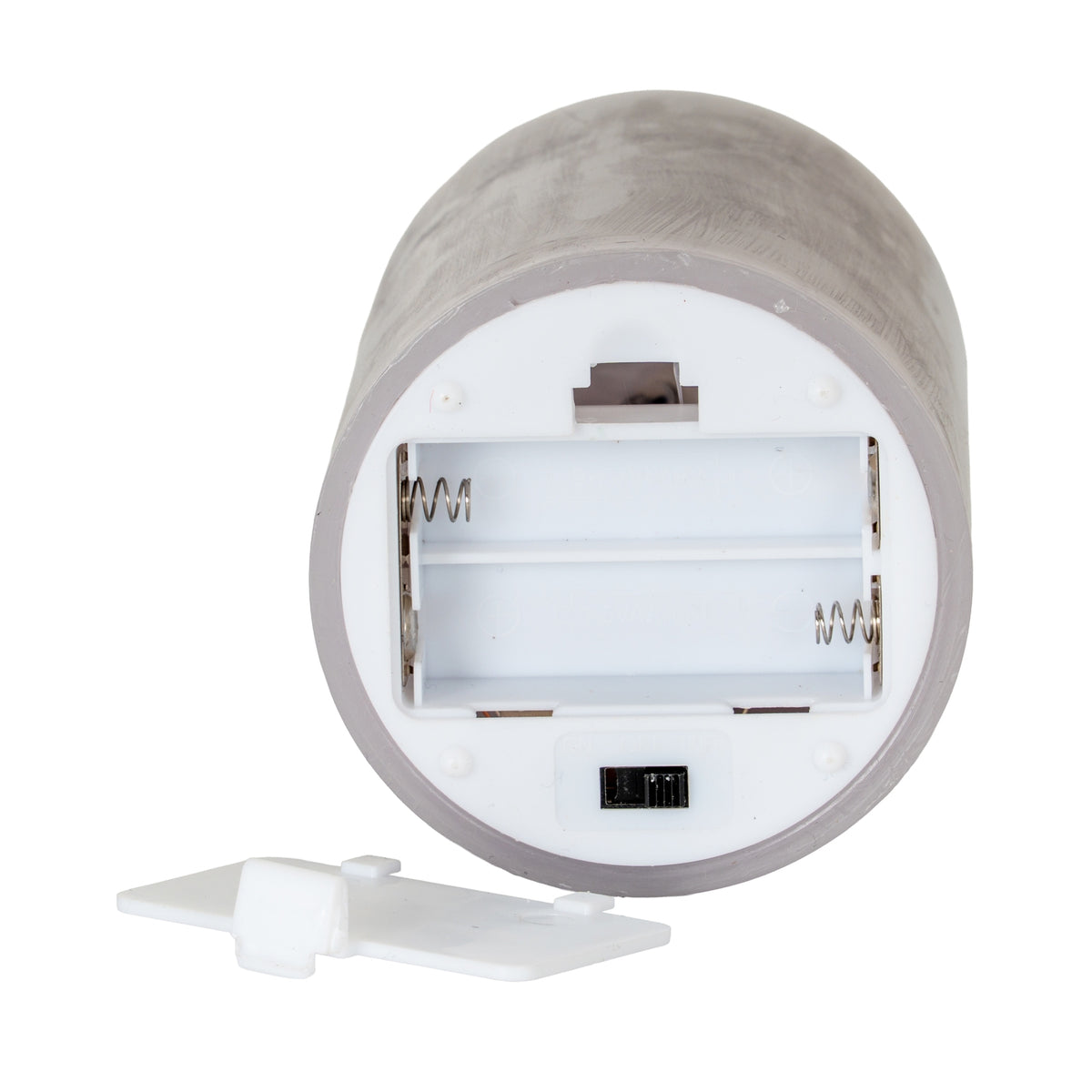 Luxe Collection Melt Effect 3.5x9 Grey LED Wax Candle by Hill Interiors - image 3