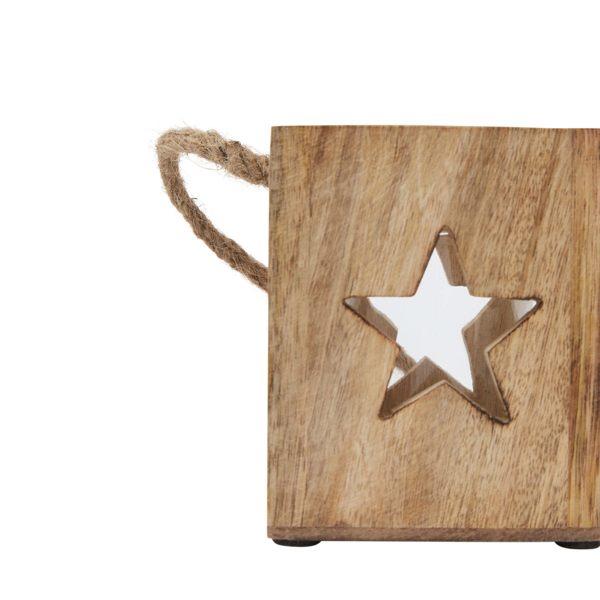 Natural Wooden Small Star Tealight Candle Holder by Hill Interiors - image 3