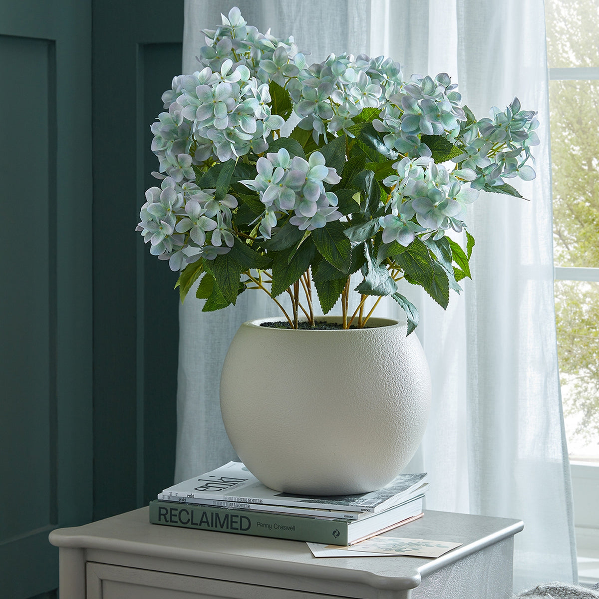 Green Hellebore Plant In Taupe Pot by Hill Interiors - image 5