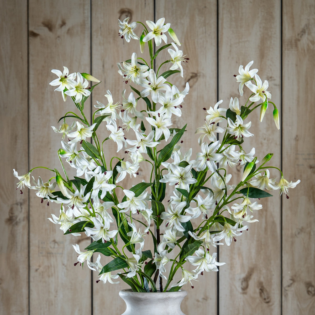 Turks Cap Green Lily Spray by Hill Interiors