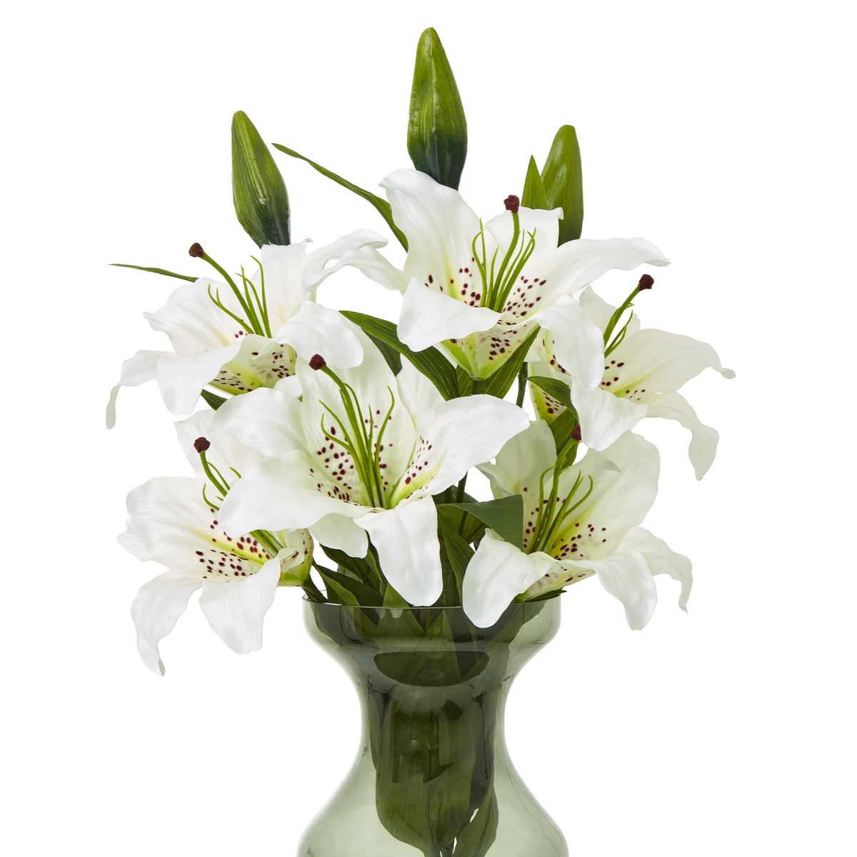White Madonna Lily Spray by Hill Interiors - image 3