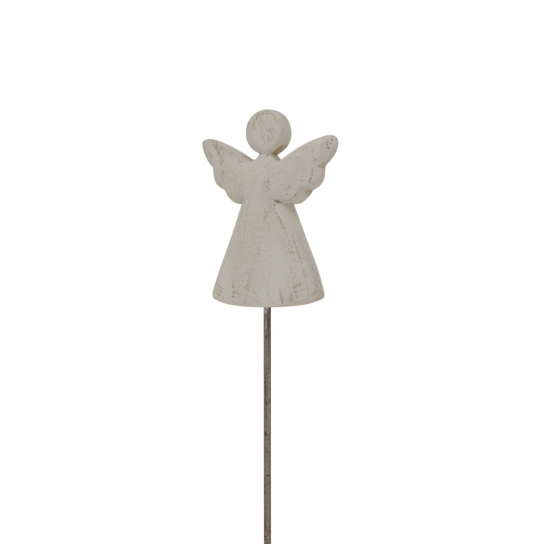 Whitewashed Rustic Angel On Stand by Hill Interiors - image 3
