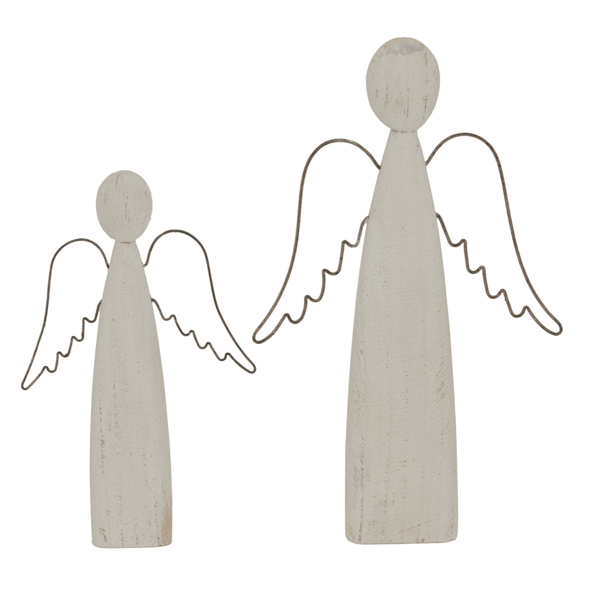 Whitewashed Rustic Standing Angel by SEDERVA - image 3