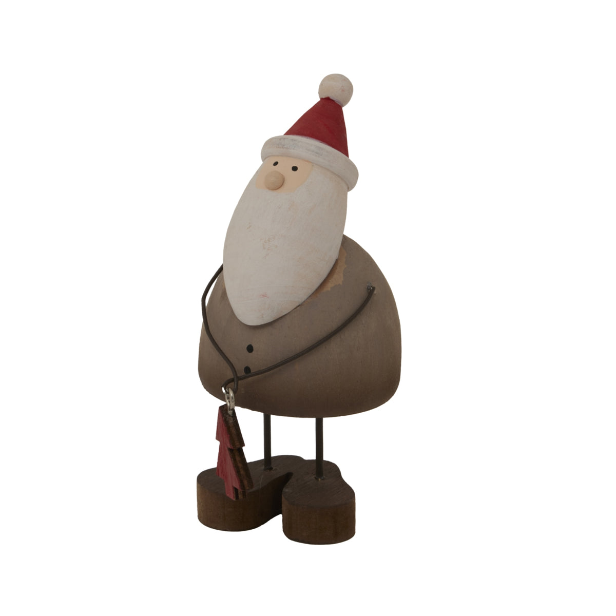 Rustic Santa With Tree Decoration by Hill Interiors - image 2