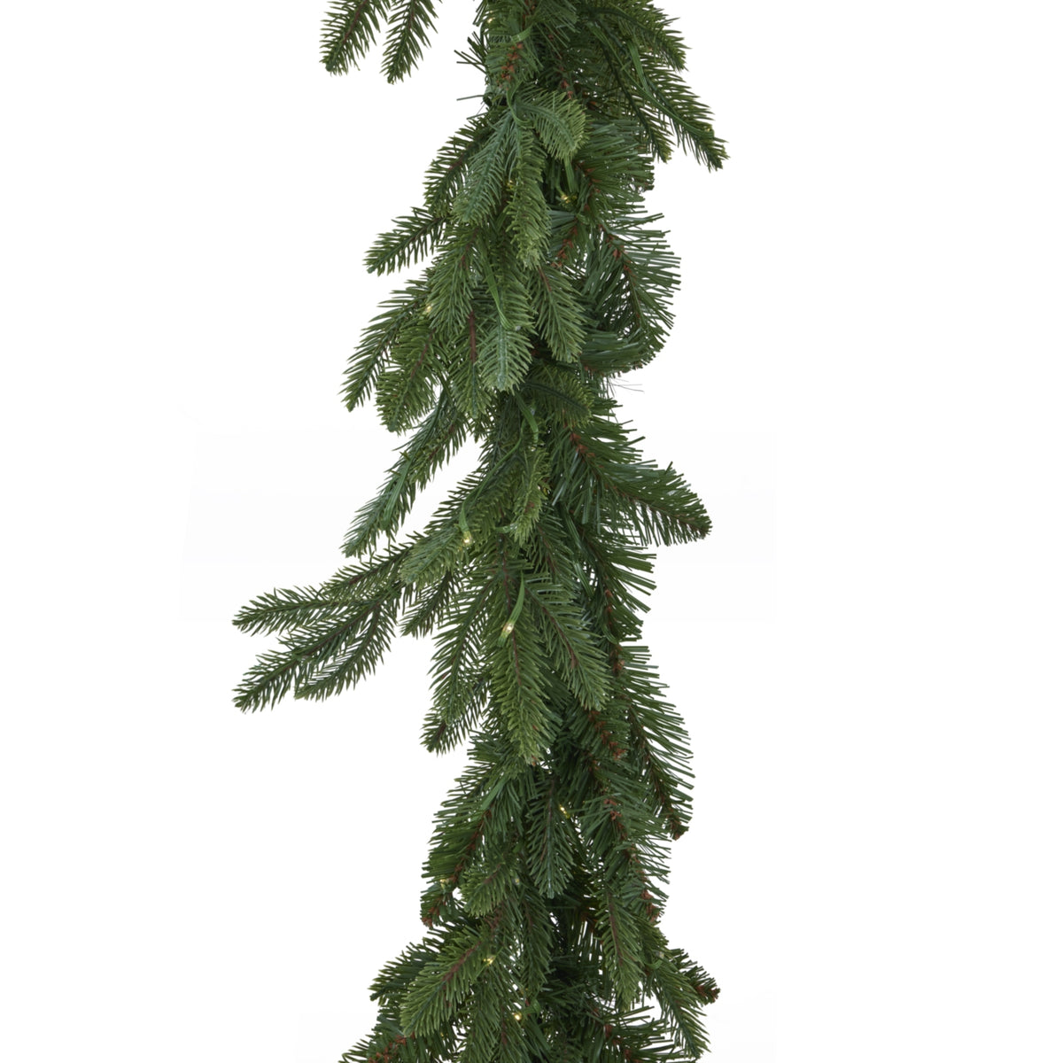 Green Pre-Lit Woodland 200 Led Fir Christmas Garland by Hill Interiors - image 2