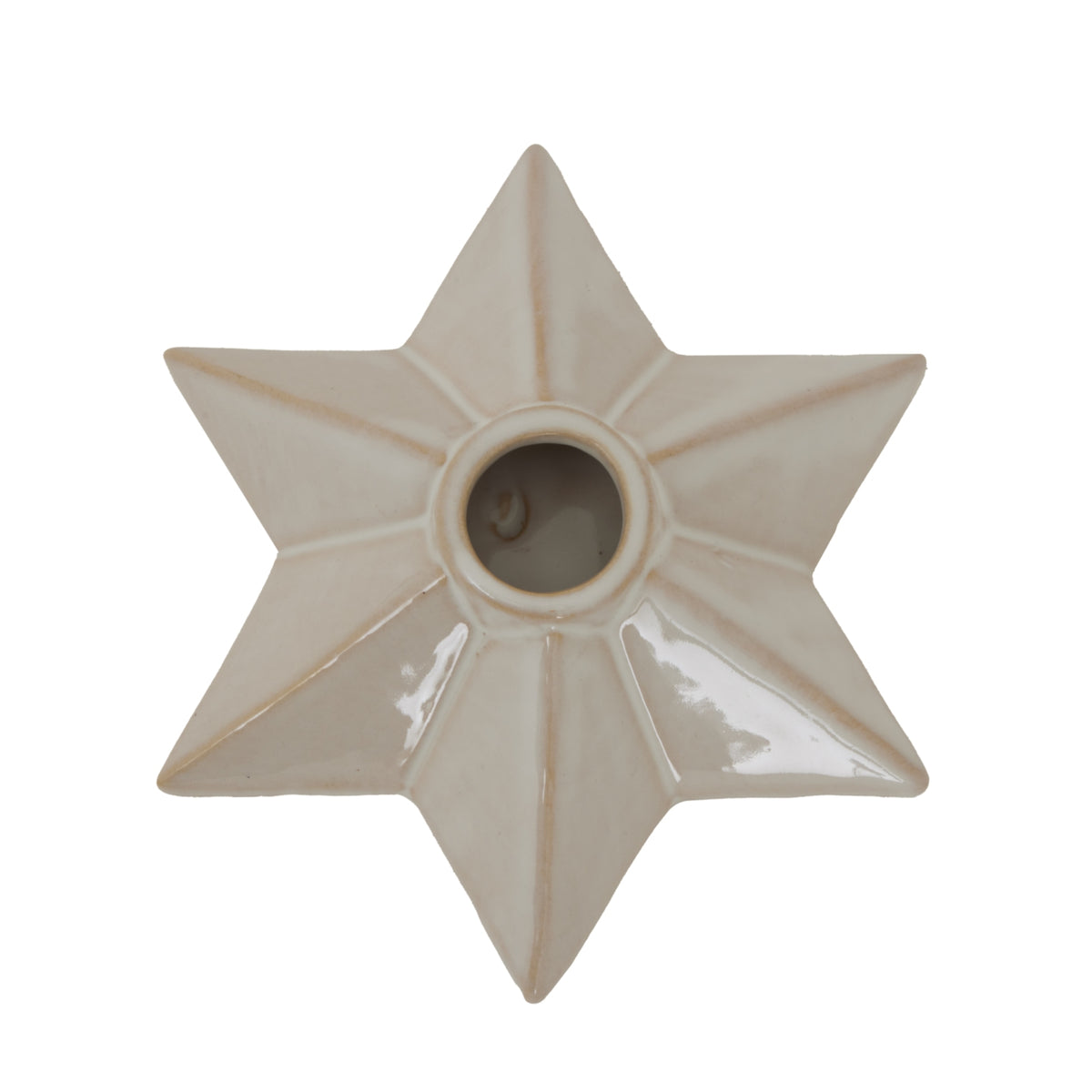Alora Ceramic Angled Star Candle Holder by Hill Interiors - image 2