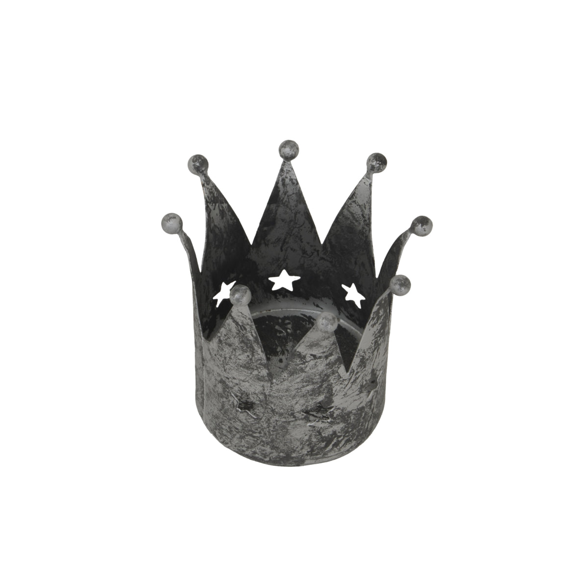 Antique Silver Crown Tealight Holder by Hill Interiors - image 2