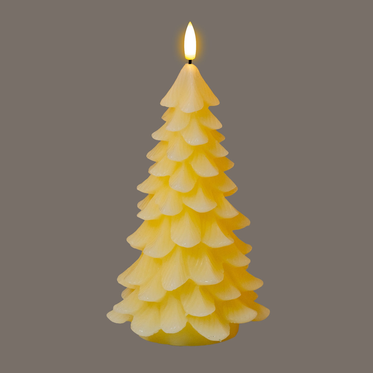 Luxe Collection Natural Glow Cream Large Tree LED Wax Candle by Hill Interiors - image 2