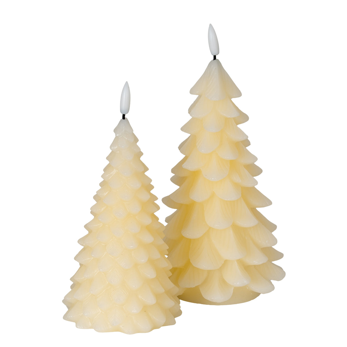 Luxe Collection Natural Glow Cream Large Tree LED Wax Candle by Hill Interiors - image 3