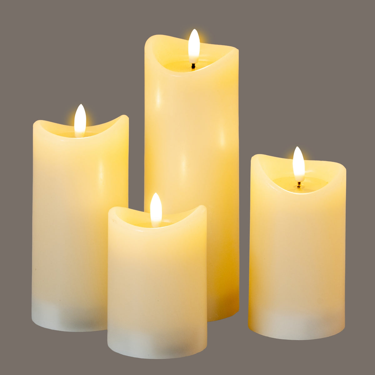 Luxe Collection Natural Glow 2.75x5 Cream Melted LED Candle by Hill Interiors - image 4