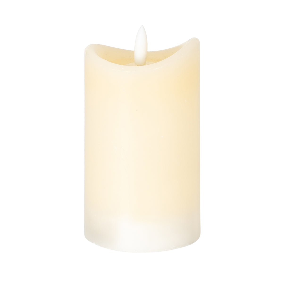 Luxe Collection Natural Glow 2.75x5 Cream Melted LED Candle by Hill Interiors