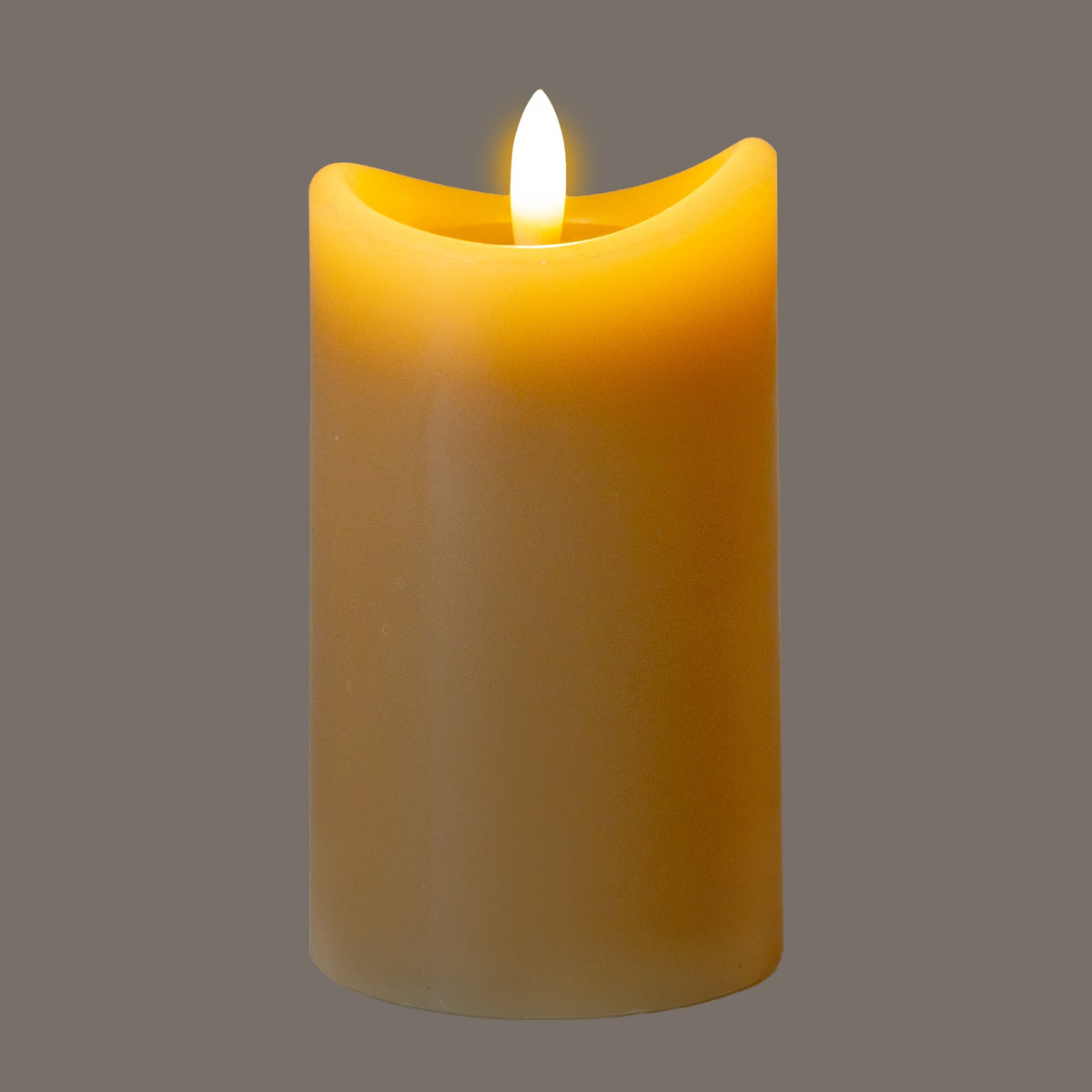 Luxe Collection Natural Glow 2.75x5 Taupe Melted LED Candle by Hill Interiors - image 2