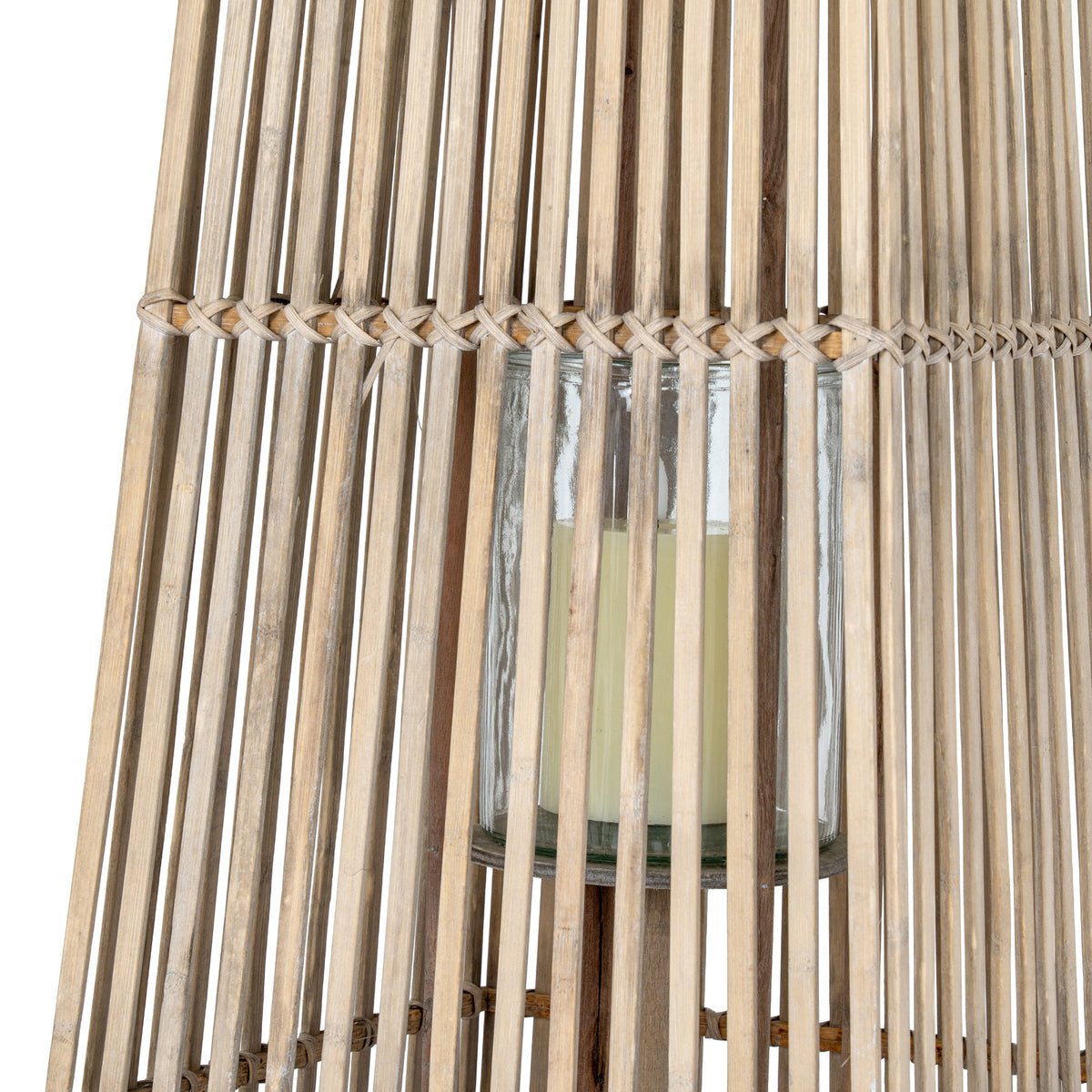Large Silo Wicker Lantern With Glass Holder by Hill Interiors - image 5