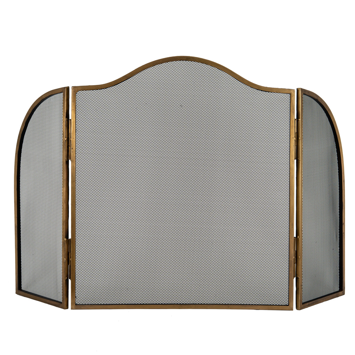 Antiqued Brass Fire Screen by Hill Interiors - image 2