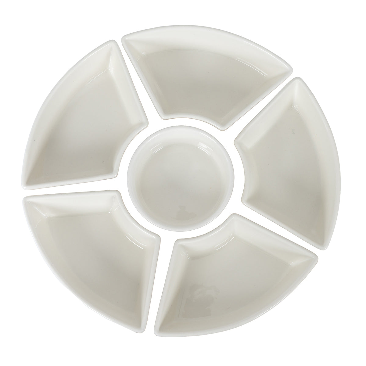 Acacia Lazy Susan including Ceramic Serving Bowls by SEDERVA - image 2