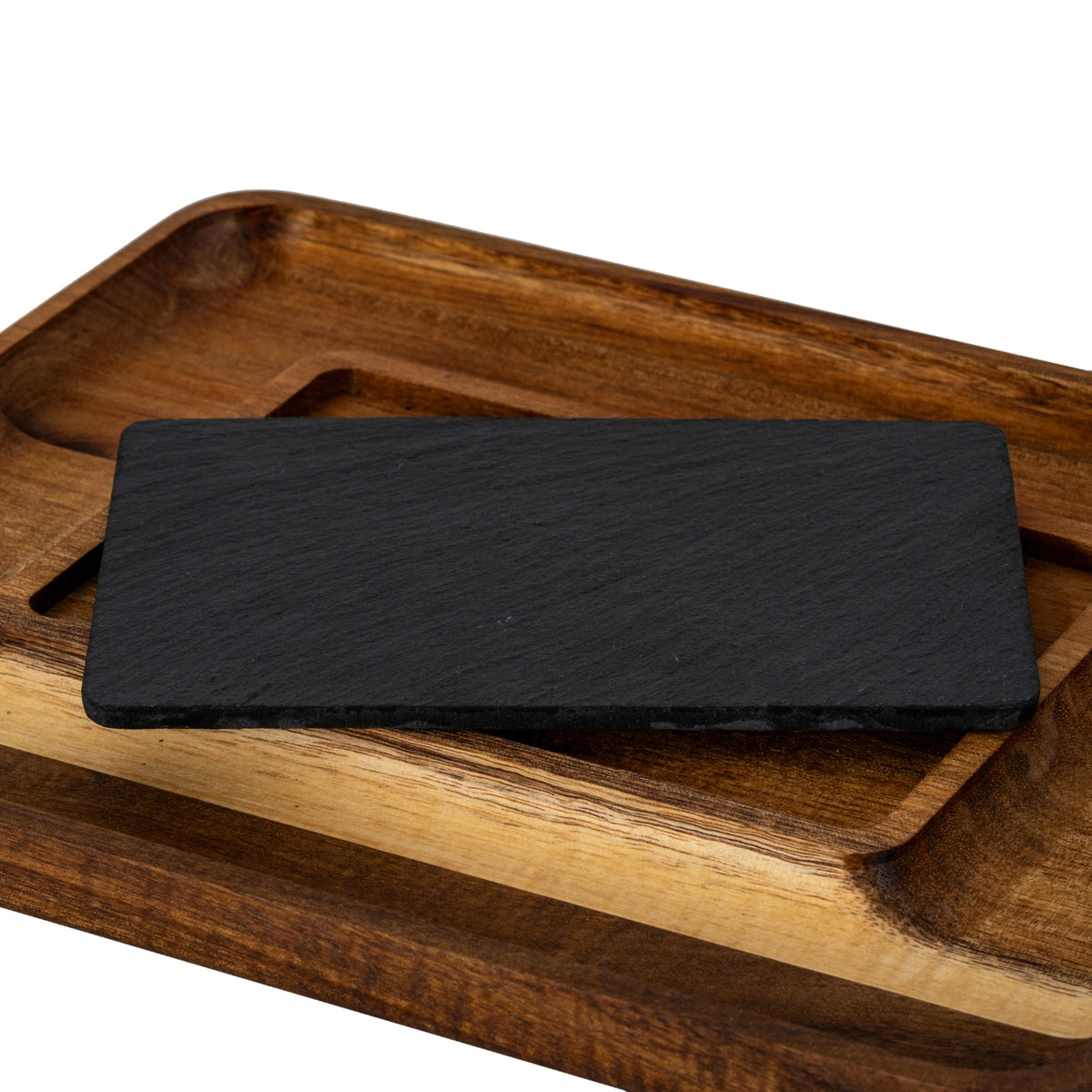 Acacia Serving Tray with Slate by Hill Interiors - image 5
