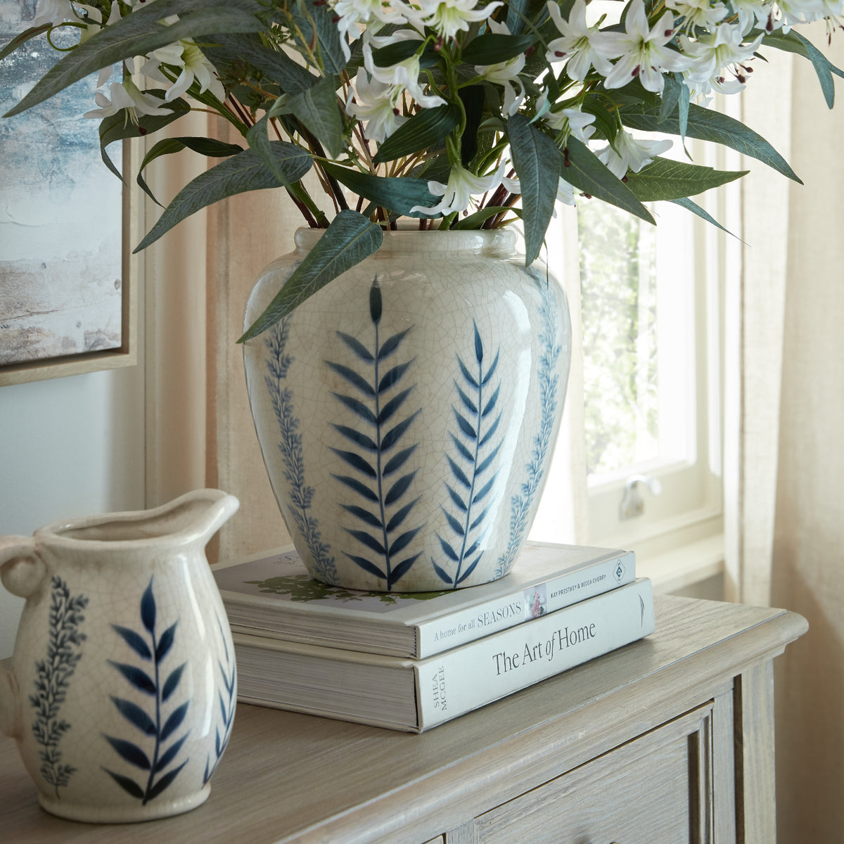Small Blue Flora Olpe Vase by SEDERVA
