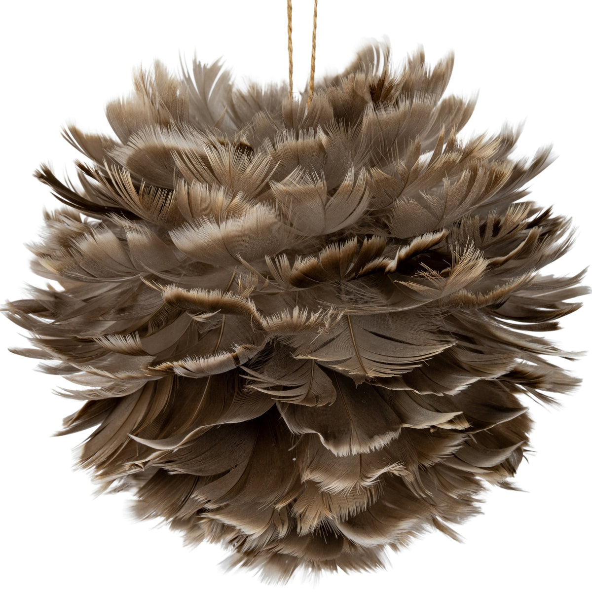 Large Fawn Feather Ball Decoration by SEDERVA - image 2