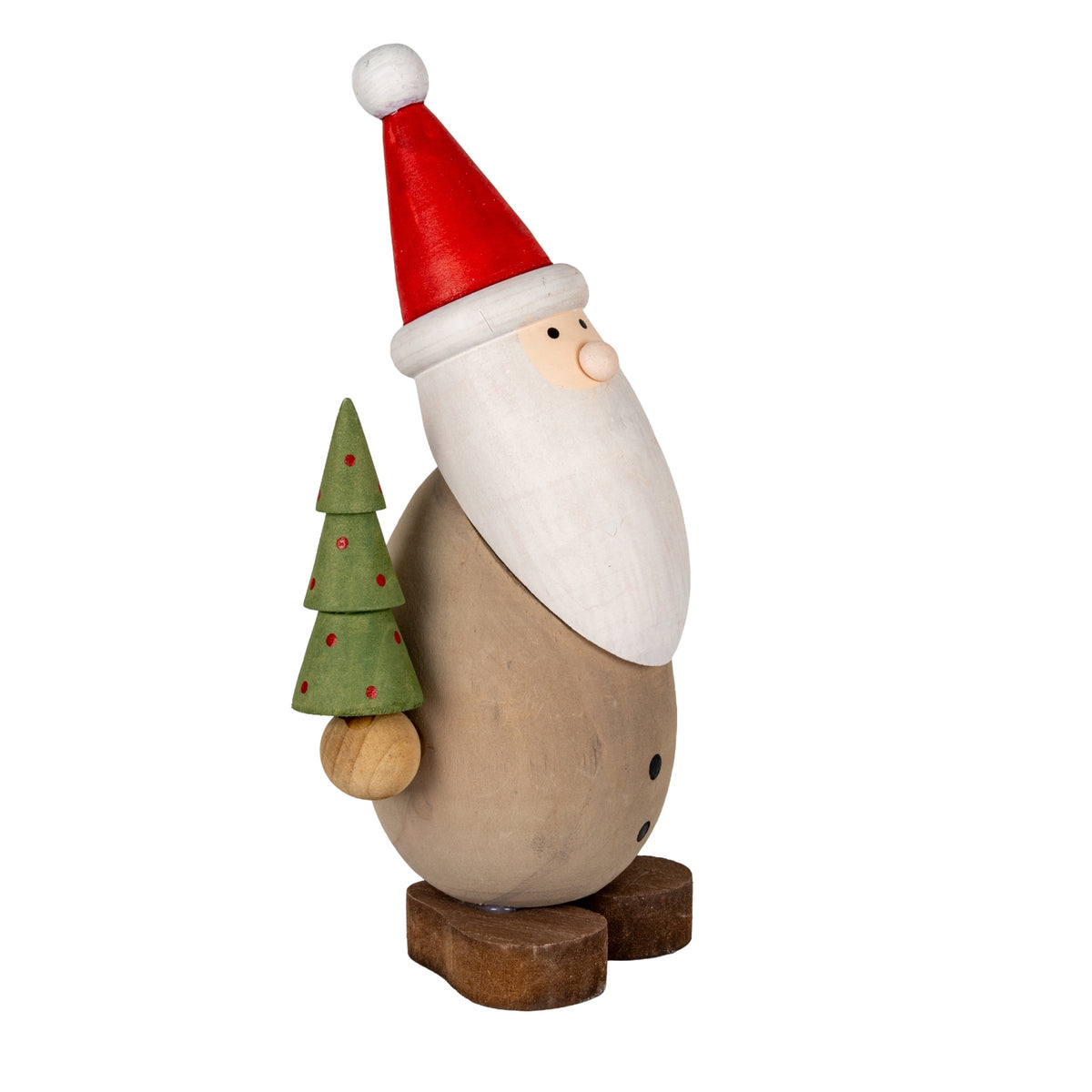 Wooden Santa with Tree by Hill Interiors - image 2