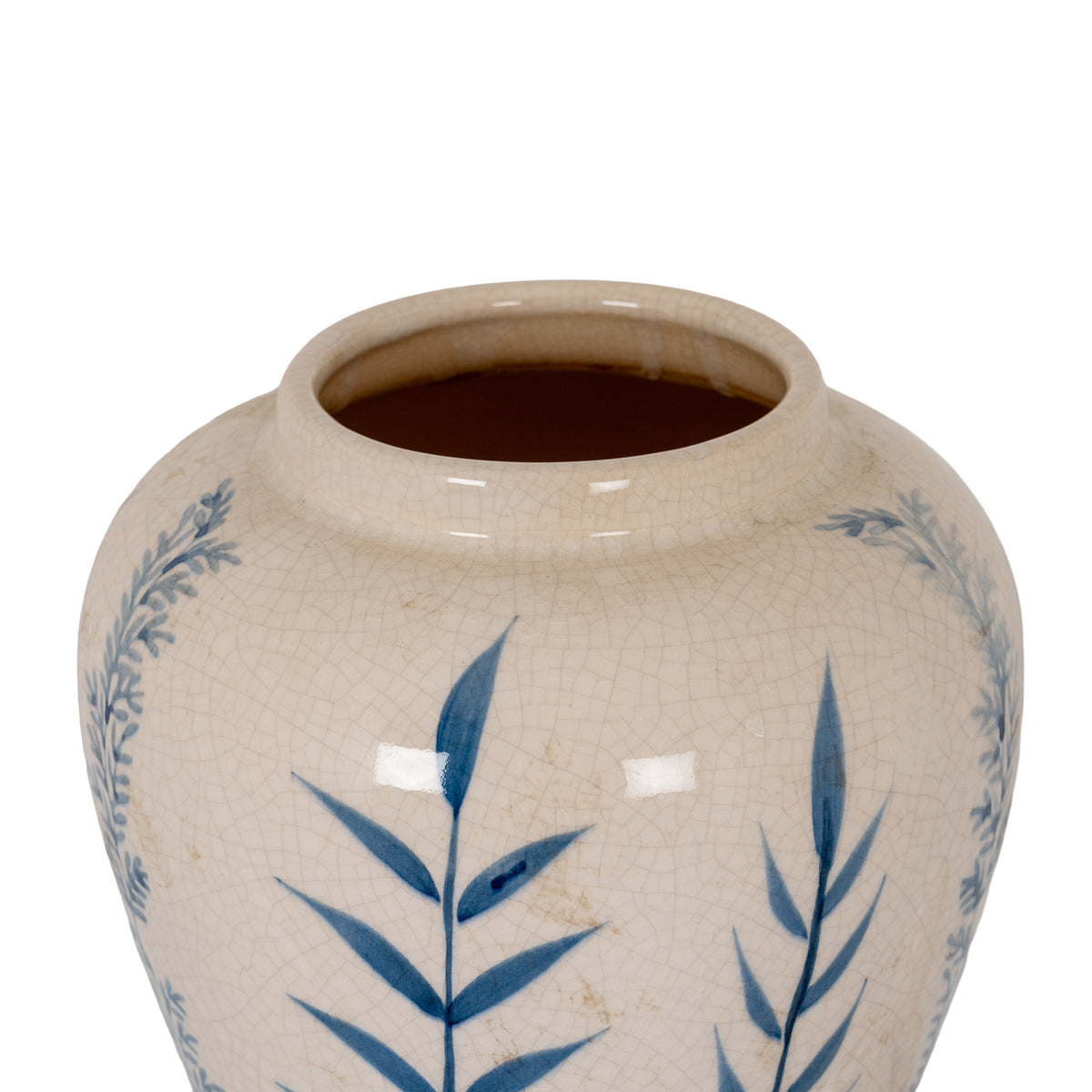 Large Blue Flora Ceramic Ginger Jar by SEDERVA - image 4