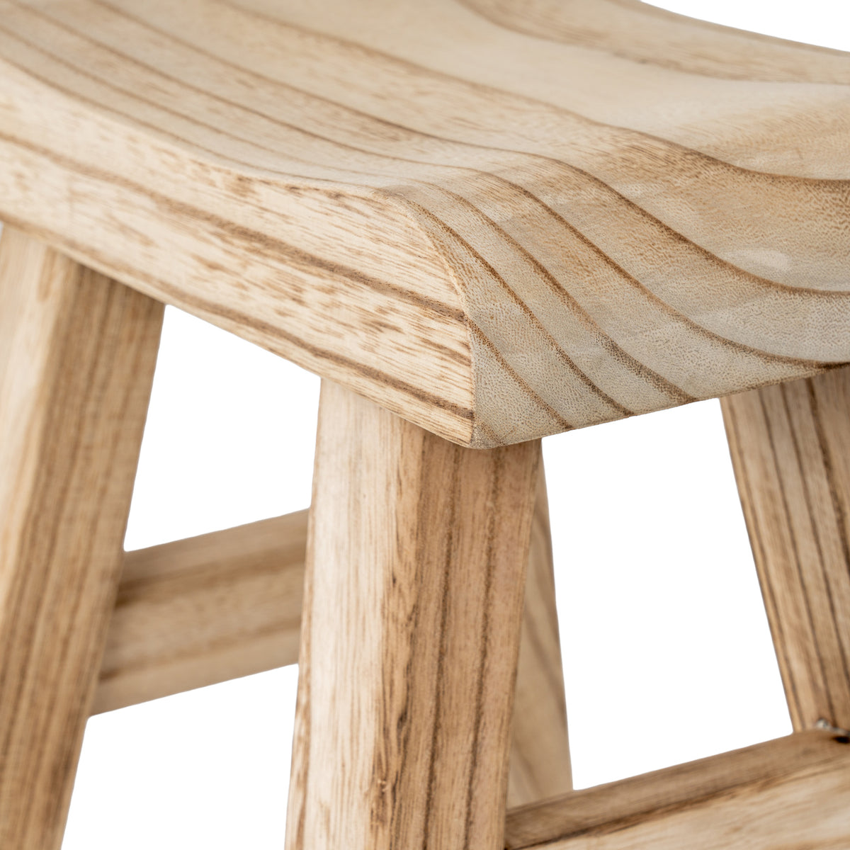 Wooden Artisan Stool by Hill Interiors - image 3