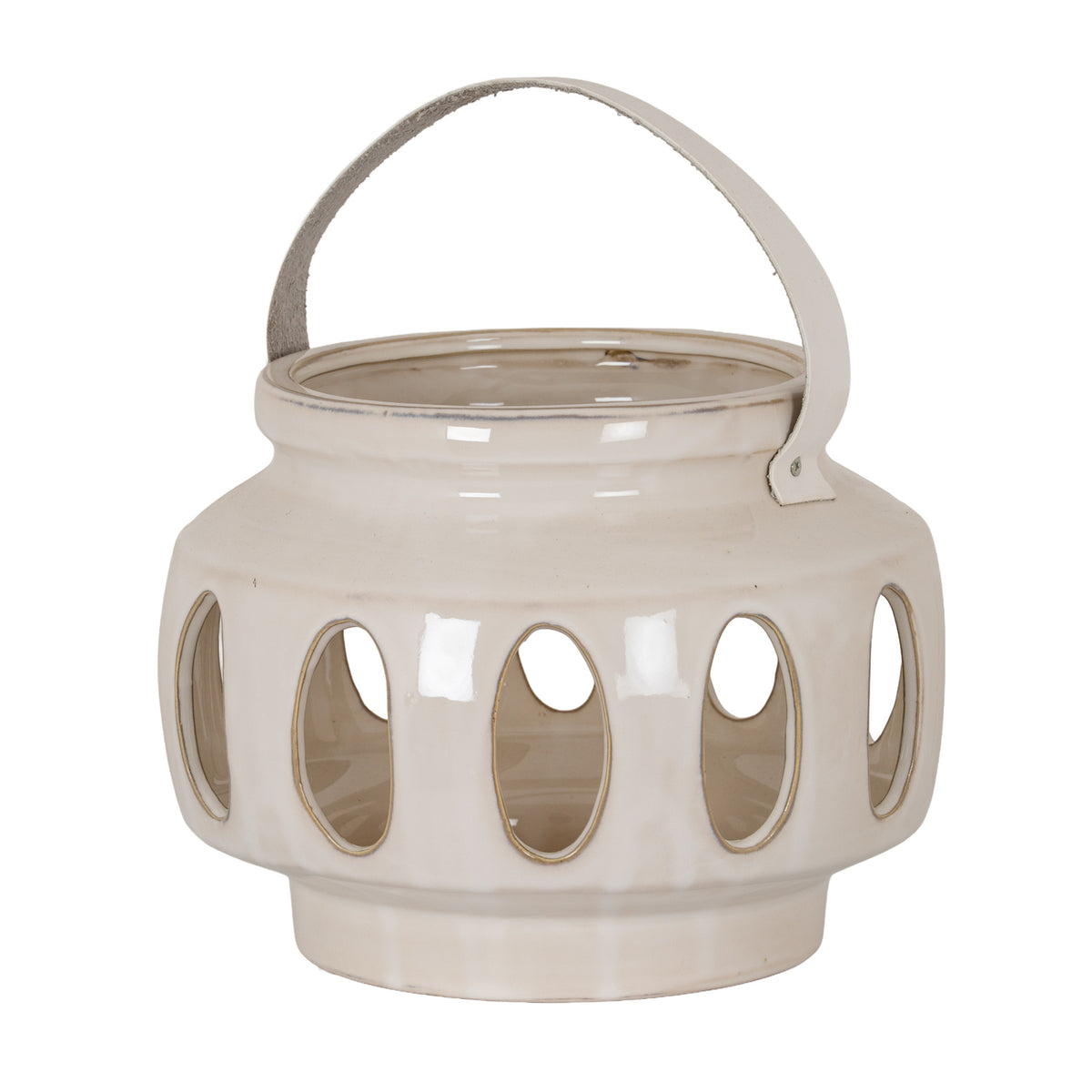 Novi Large Ceramic Oval Window Lantern by SEDERVA