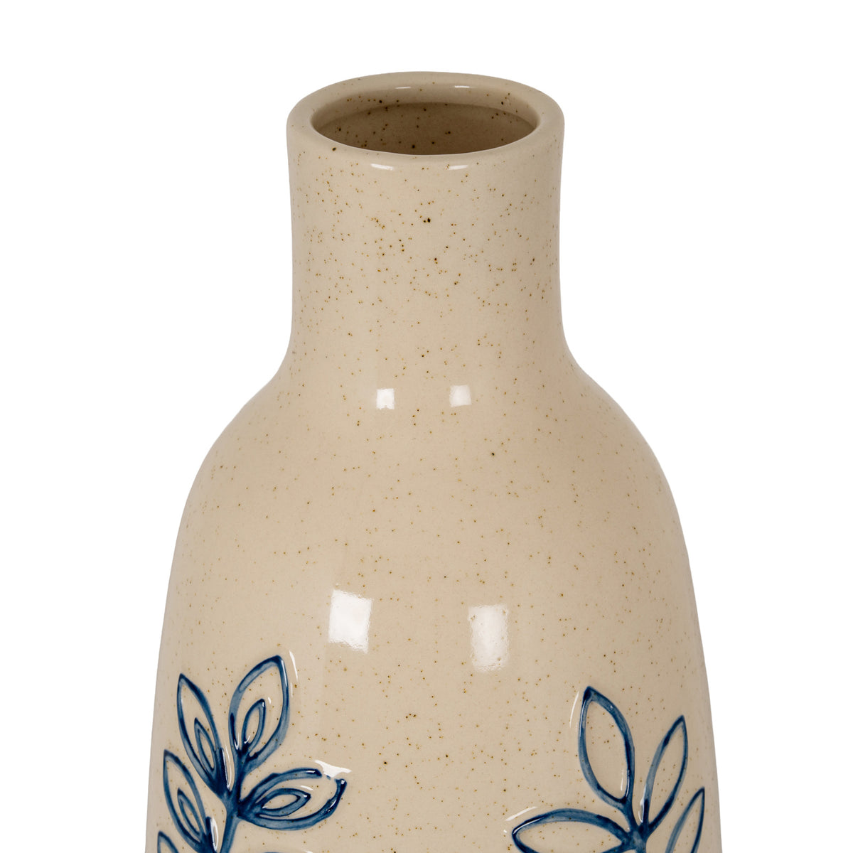 Blue Leaf Large Ceramic Bottle Vase by Hill Interiors - image 3