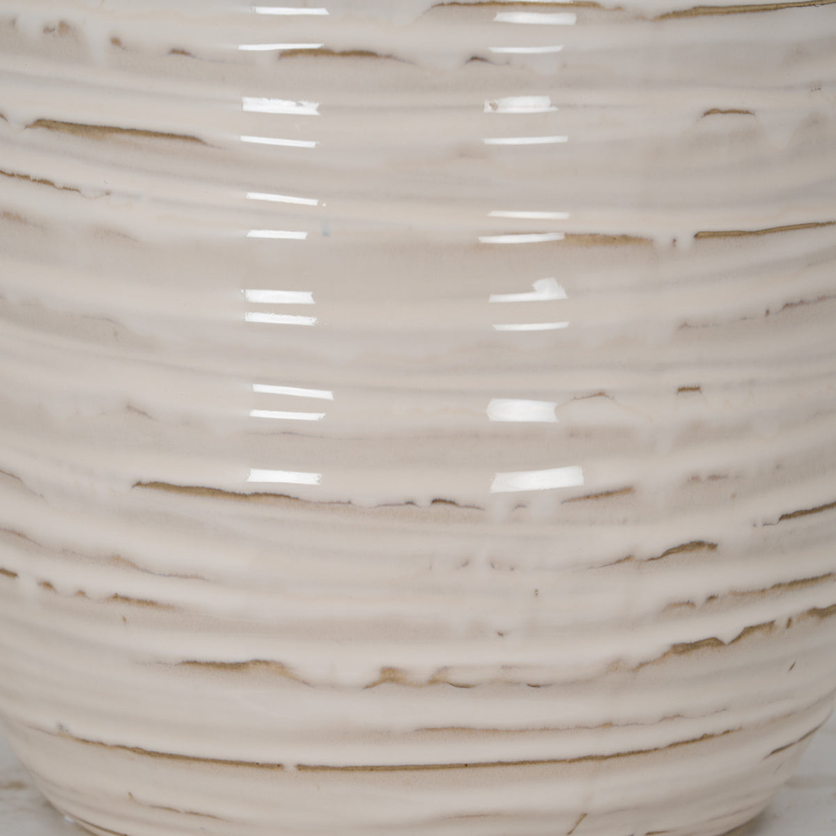 Medium Ribbed Ceramic Column Vase by SEDERVA - image 4
