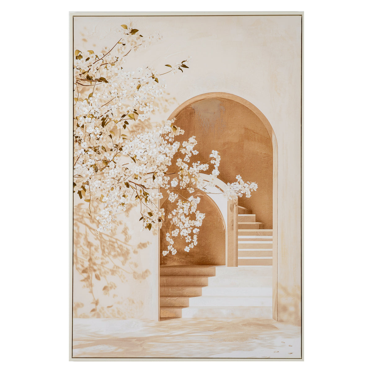 Naxos Handpainted Canvas in Frame by Hill Interiors