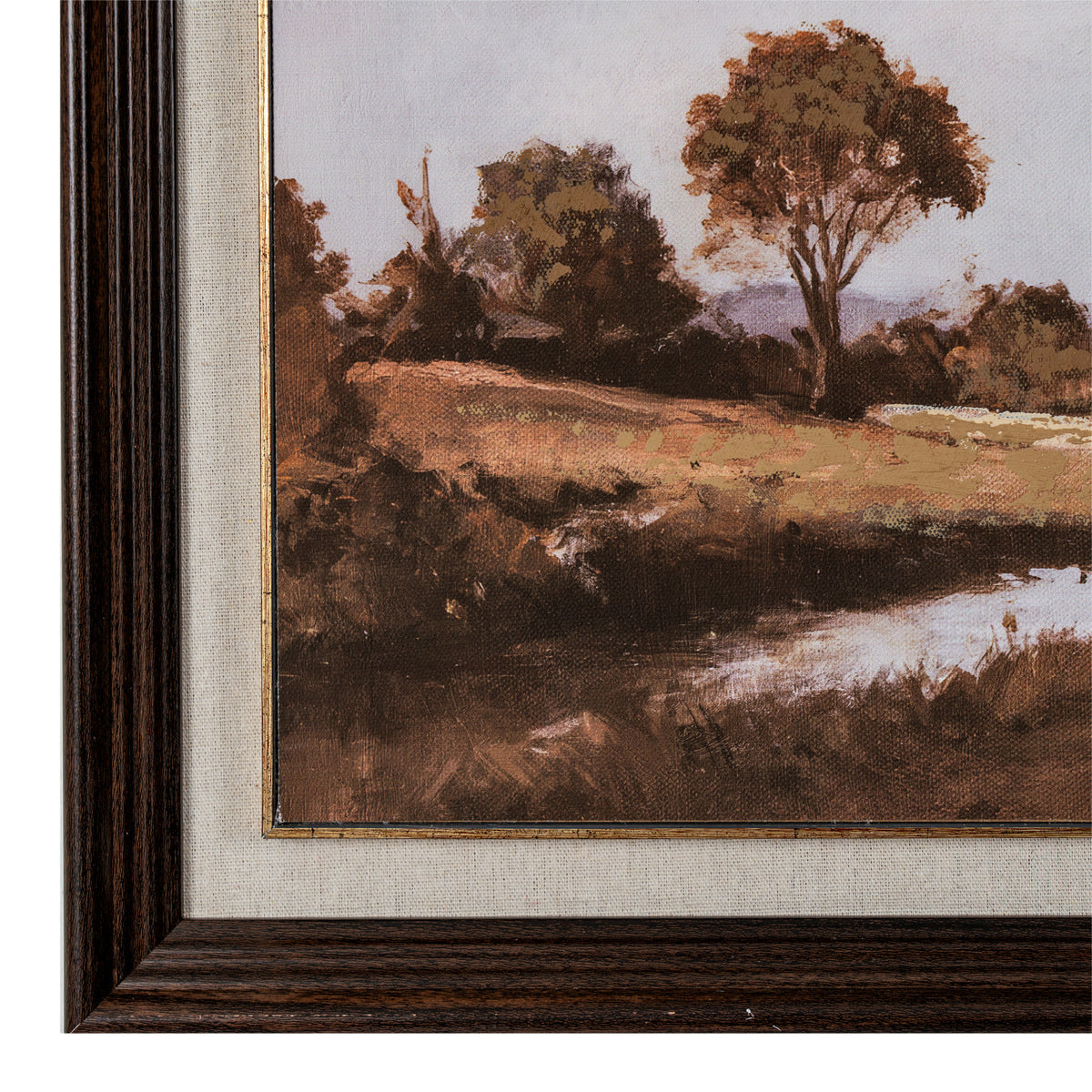 Autumn Landscape Hand Painted Canvas in Classic Frame by Hill Interiors - image 3