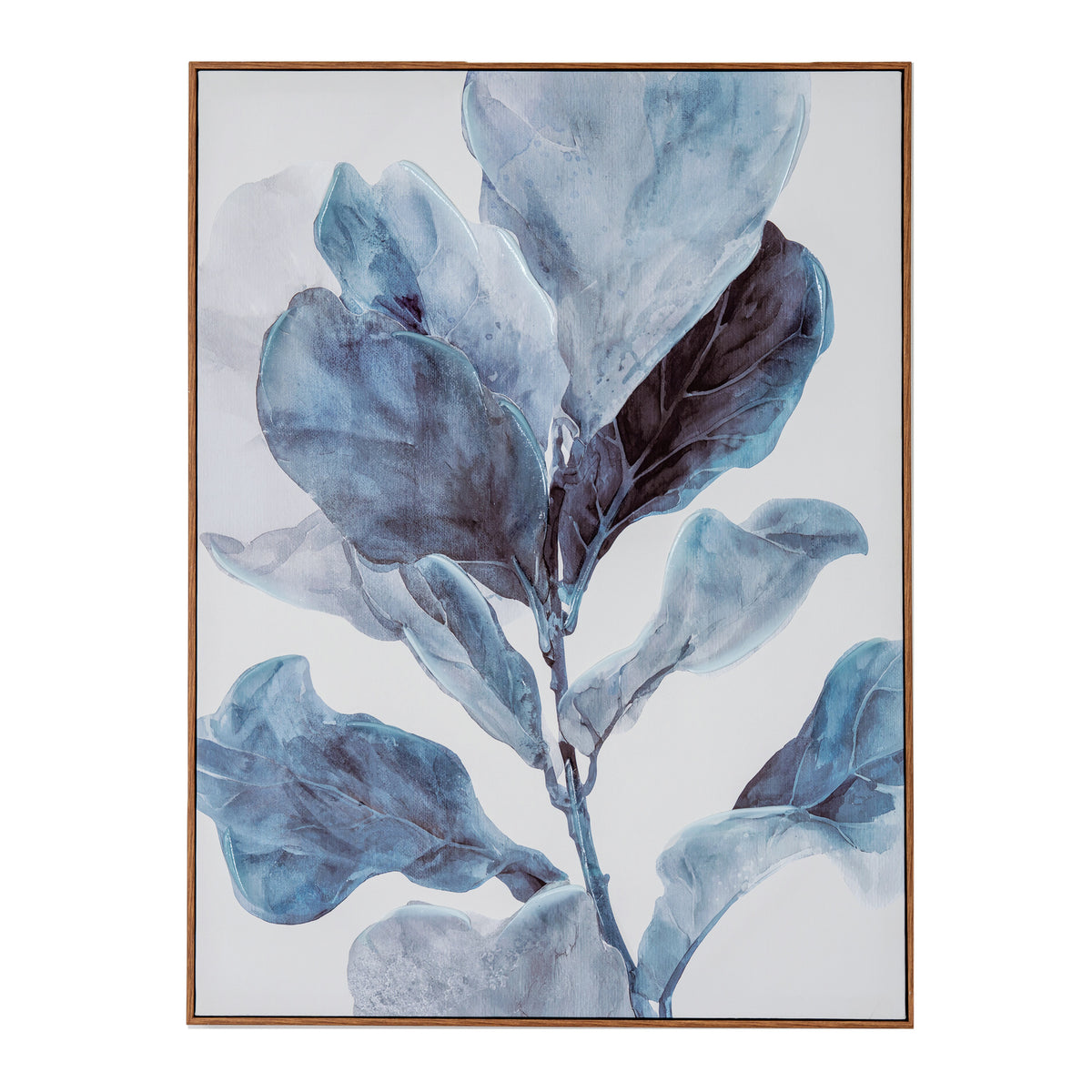 Silva Eucalyptus Hand Painted Canvas in Frame by Hill Interiors